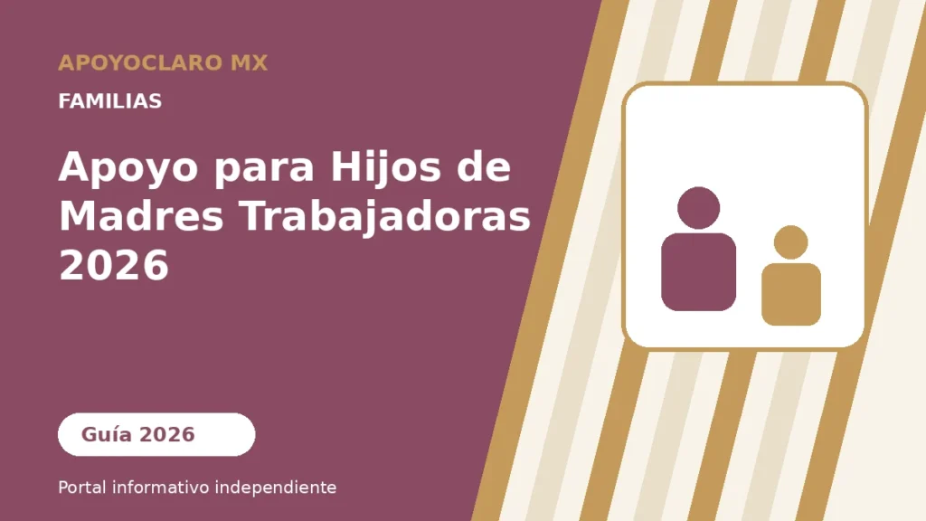Apoyo para Hijos de Madres Trabajadoras 2026