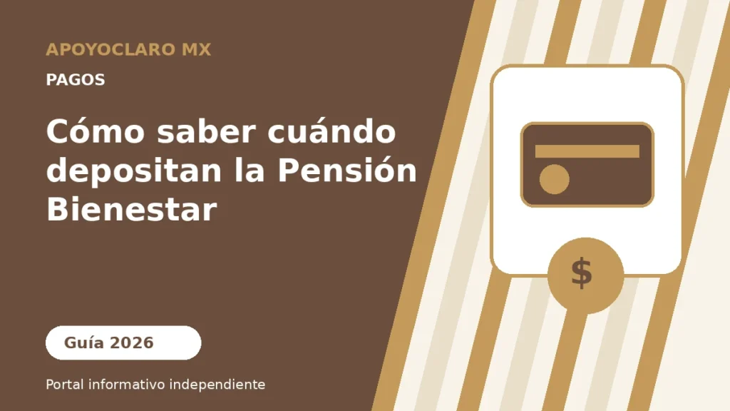 Cómo saber cuándo depositan la Pensión Bienestar