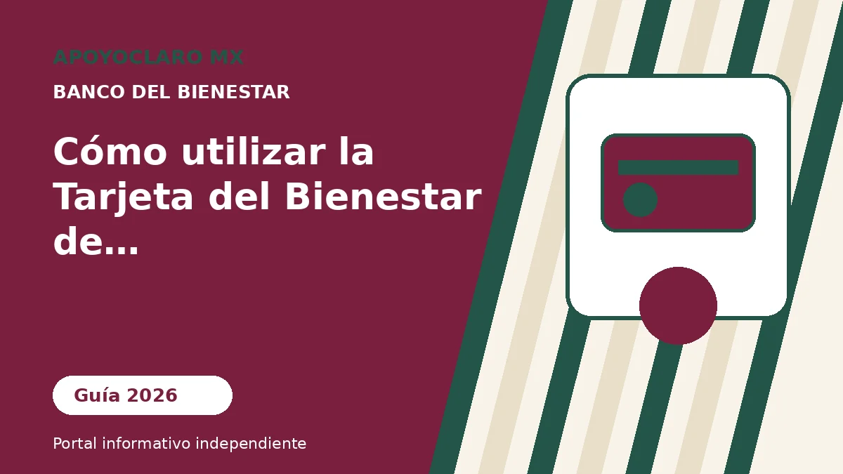 Cómo utilizar la Tarjeta del Bienestar de forma segura