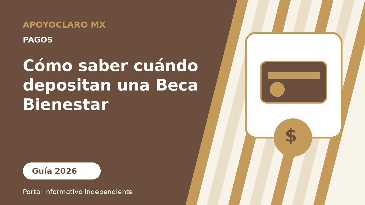 Cómo saber cuándo depositan una Beca Bienestar