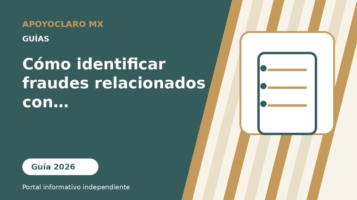Cómo identificar fraudes relacionados con apoyos del Bienestar