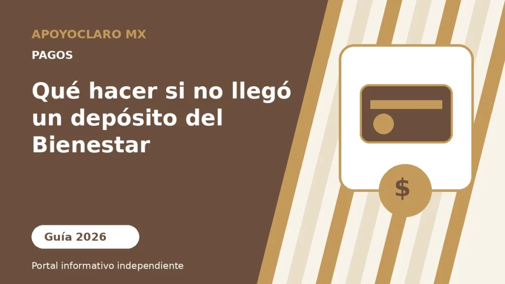 Qué hacer si no llegó un depósito del Bienestar