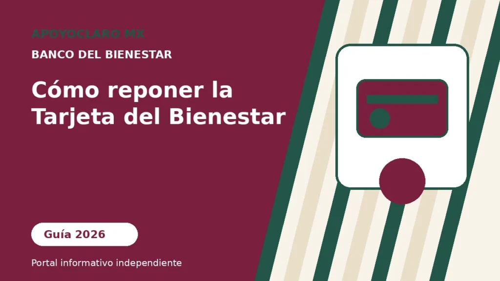 Cómo reponer la Tarjeta del Bienestar