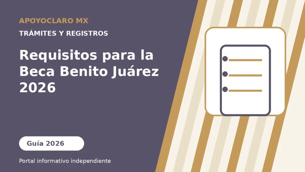 Requisitos para la Beca Benito Juárez 2026