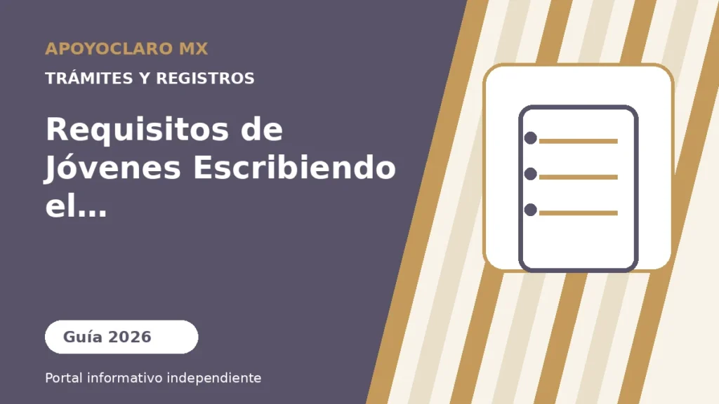 Requisitos de Jóvenes Escribiendo el Futuro