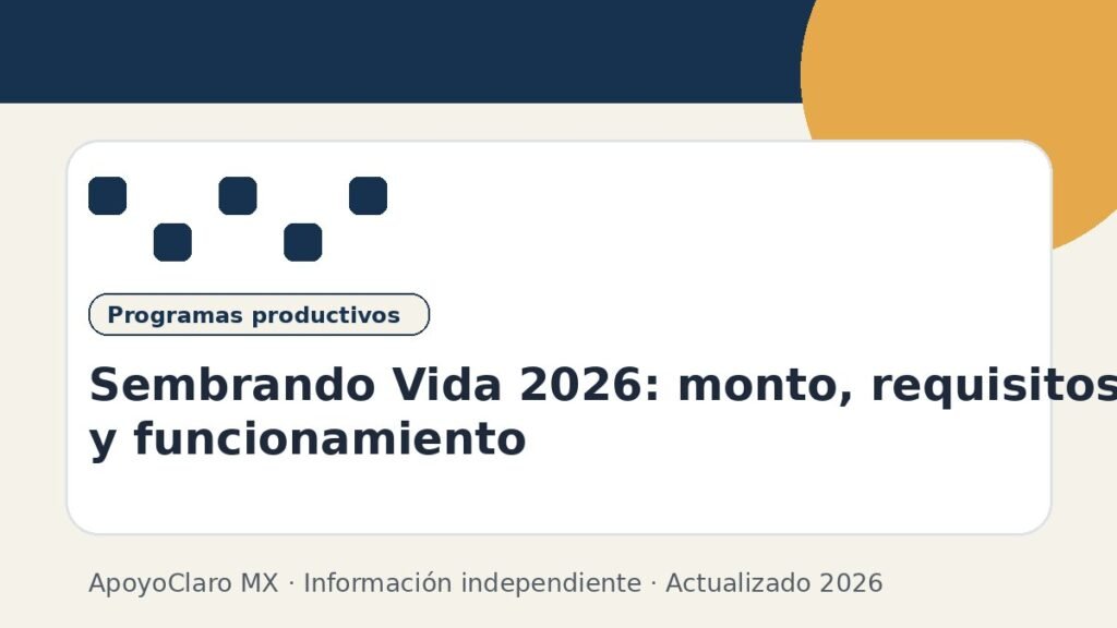 Sembrando Vida 2026: monto, requisitos y funcionamiento